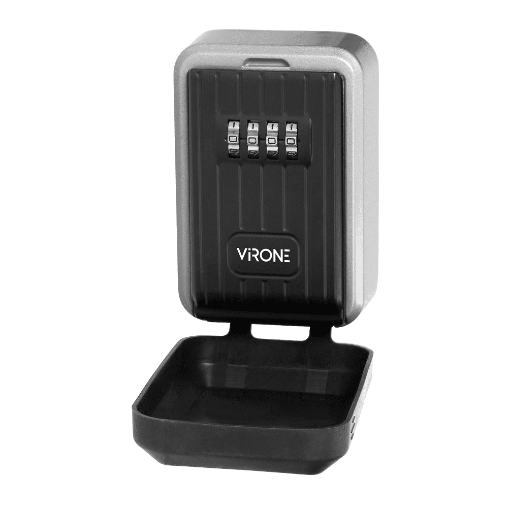 Virone Mini sleutelkluis met combinatieslot en rubber cover