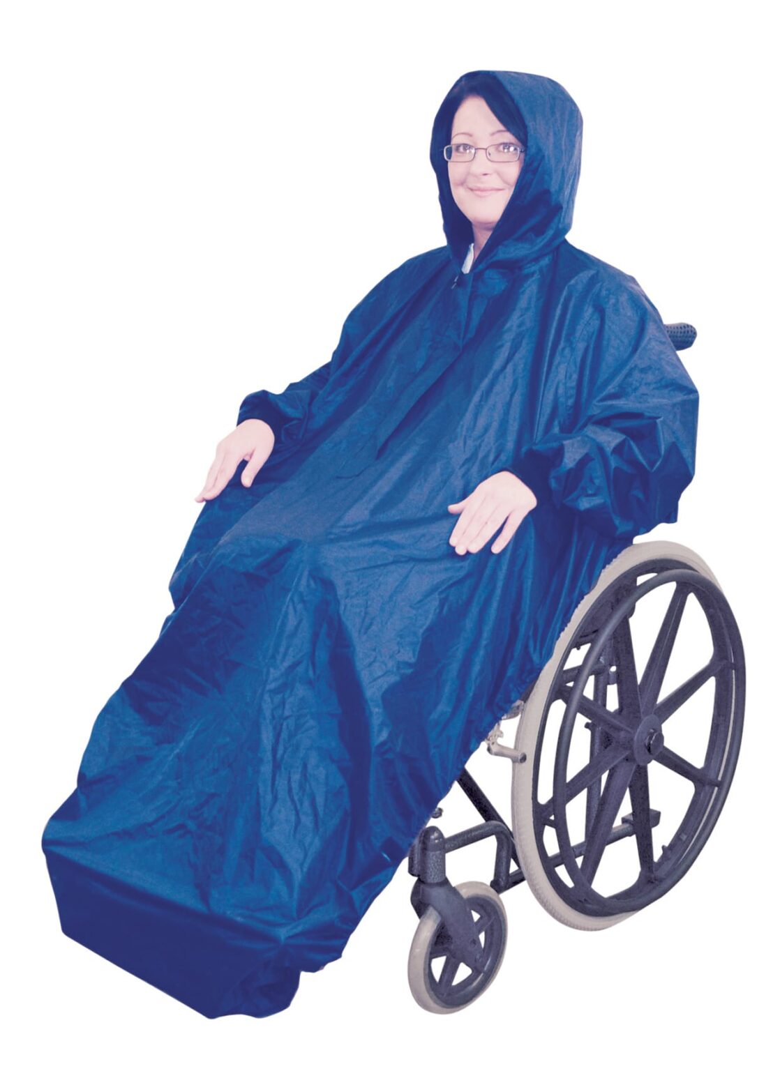 Regenpak met fleece voor rolstoelers, beschermt tegen regen en wind – Aidapt VA127ST vernieuwde versie met A-kwaliteit fleece