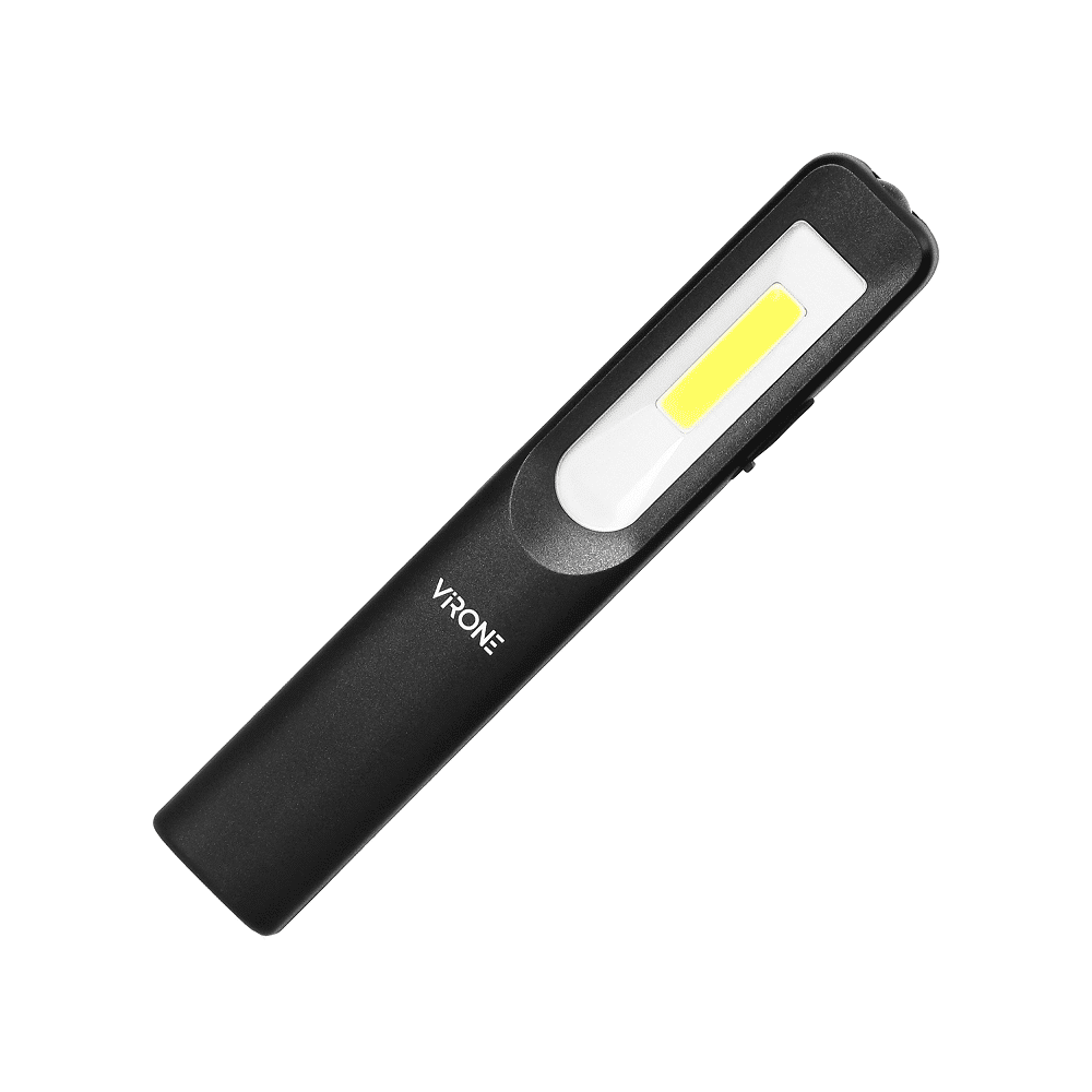 Compacte LED Werklamp – 3W+3W COB LED – Oplaadbaar – 1200mAh accu – Riemclip
