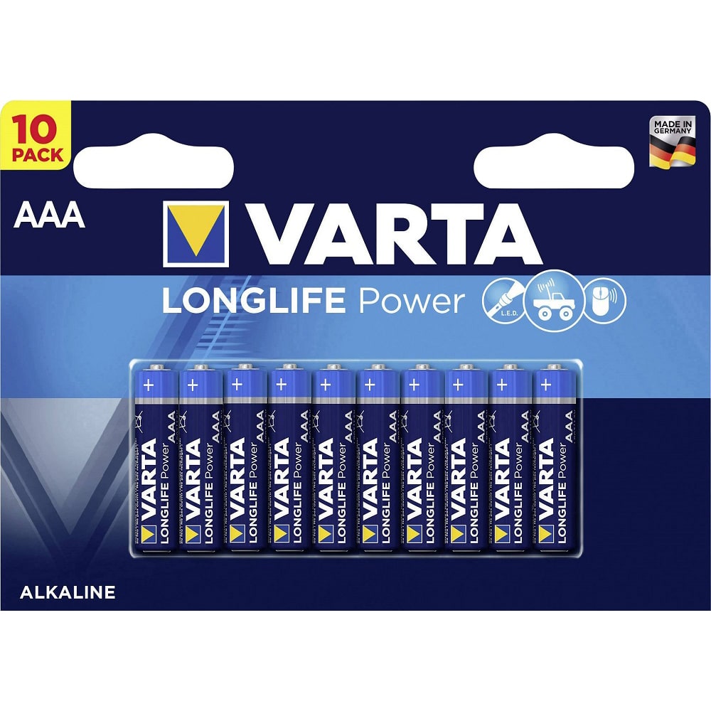 Varta AAA/LR03 Batterijen – LONGLIFE Power – 10 stuks