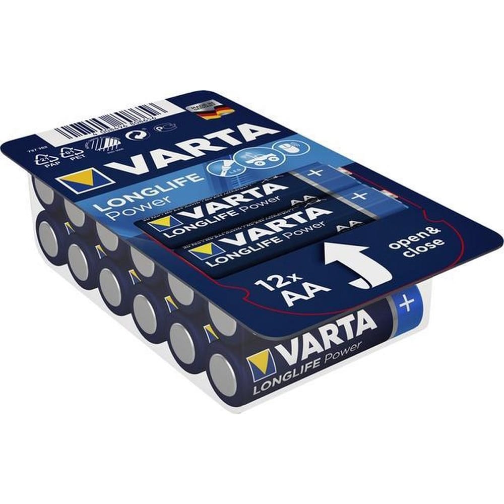 Varta AA/LR06 Batterijen – LONGLIFE Power – 12 stuks
