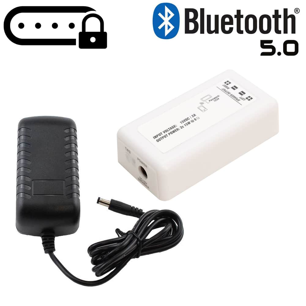 E-Audio B431BL – Stereo micro versterker – Bluetooth 5.0 – Wachtwoord – 2×15 Watt